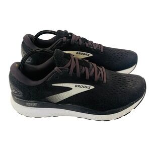 Brooks Ghost 16 Running Shoes Womes 11B Black White Athletic‎ Gym Sneakers
